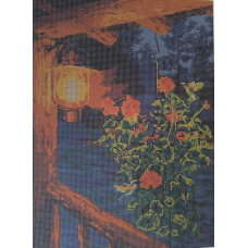 Схема для вишивання бісером. Вечер