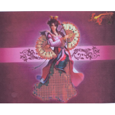 Схема для вишивання бісером. Японка з віялом.