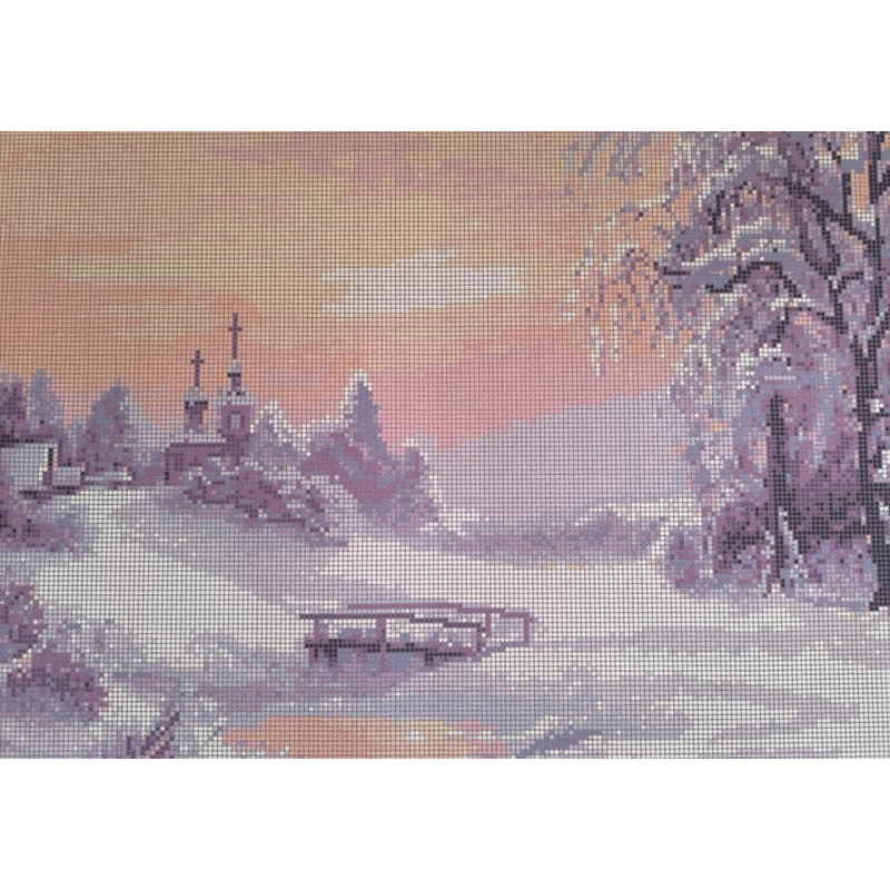 Схема для вишивання бісером. Місток