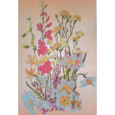 Схема для вишивання бісером. Польові квіти.