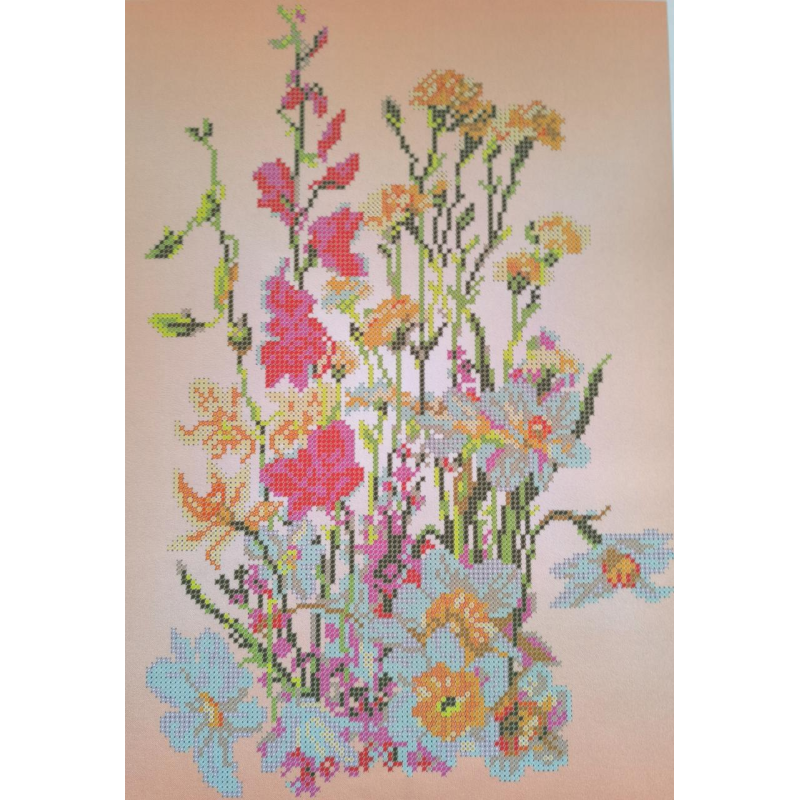 Схема для вишивання бісером. Польові квіти. Схема для вишивання бісером. Польові квіти.