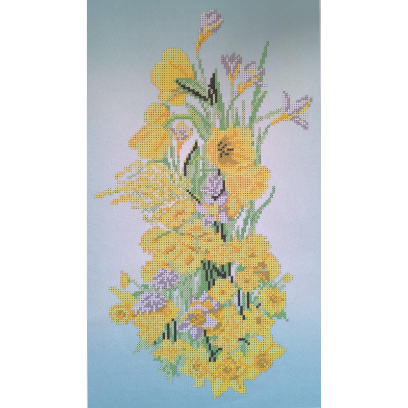 Схема для вишивання бісером. Сонячний букет.