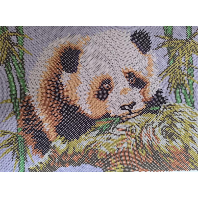 Схема для вишивання бісером. Панда.