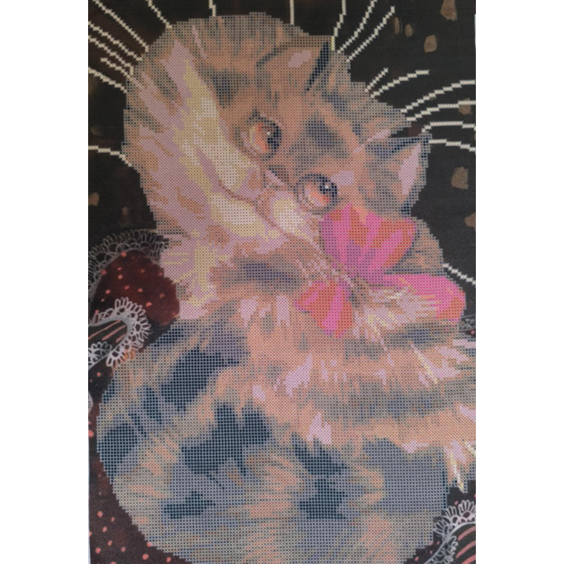 Схема для вишивання бісером. Кішечка.