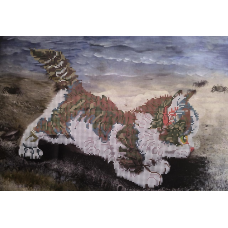 Схема для вишивання бісером. Котик