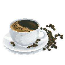 Схема для вишивання бісером. Ароматна кава.