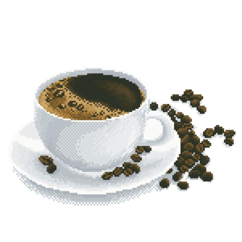 Схема для вишивання бісером. Ароматна кава. Схема для вишивання бісером. Ароматна кава.