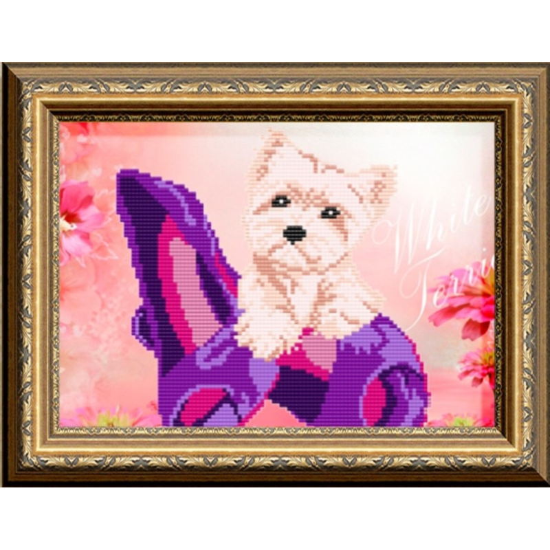 Схема для вишивання бісером. Тер“єр.