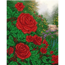 Схема для вишивання бісером. Червоні троянди.