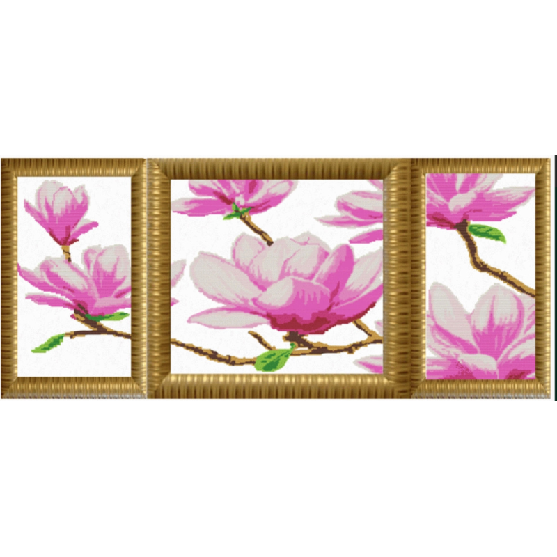 Схема для вишивання бісером. Магнолія,