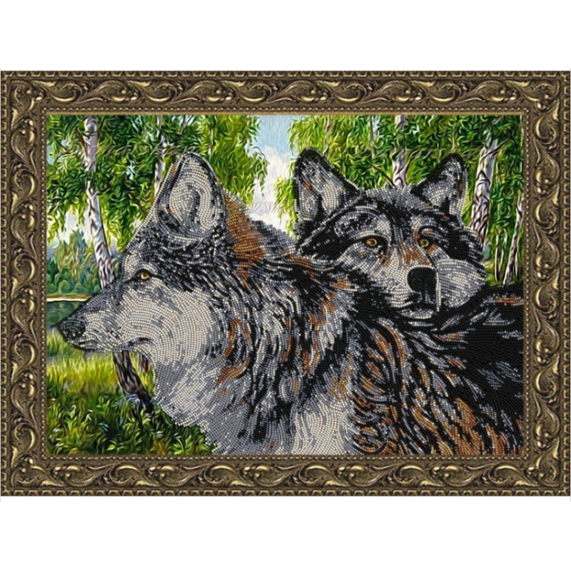 Схема для вишивання бісером. Волки. Схема для вишивання бісером. Волки.