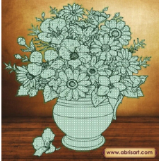 Схема для вишивання бісером. Квіткова фантазія.