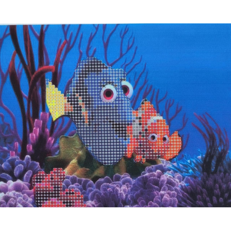 Схема для вишивання бісером. Рибки. Схема для вишивання бісером. Рибки.