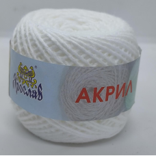Пряжа акриловая Ярослав. 180 м Колір: Білий