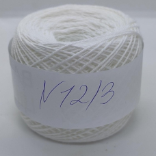 Пряжа полеестер Ярослав. 12/3 Колір: білий