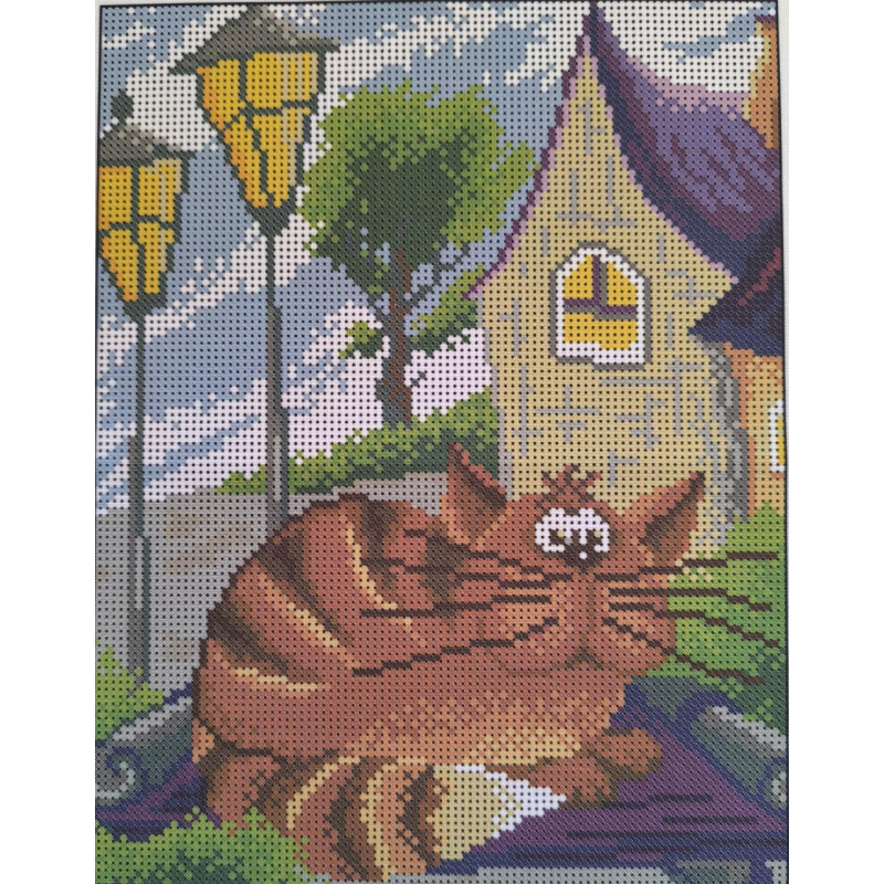 Схема для вишивання бісером. Котик. Схема для вишивання бісером. Котик.