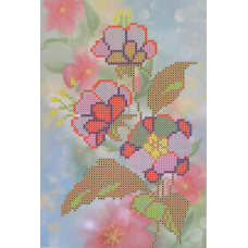 Схема для вишивання бісером. Квітковий калейдоскоп.
