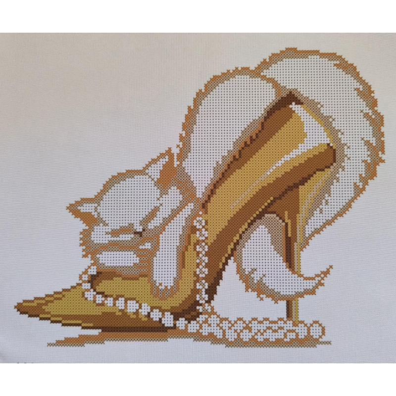 Схема для вишивання бісером. Кішка Бетті.