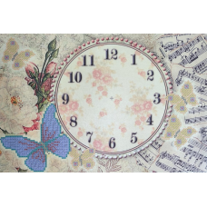Схема для вишивання бісером. Метелик 4. Годинник