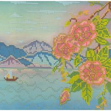 Схема для вишивання бісером. Берег.
