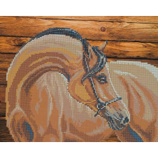 Схема для вишивання бісером. Конь.