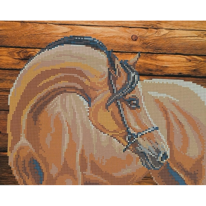 Схема для вишивання бісером. Конь.