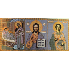 Схема для вишивання бісером ікони. Триптих, core допомоги больовому.