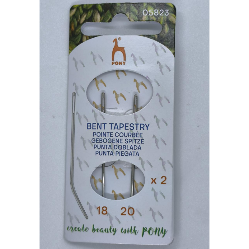 Голка Pony (Індія) гобеленова вигнута No18/20/26 2 шт.