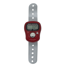 Лічильник рядів електронний, червоний.