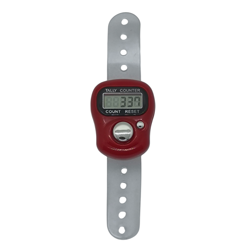 Лічильник рядів електронний, червоний.