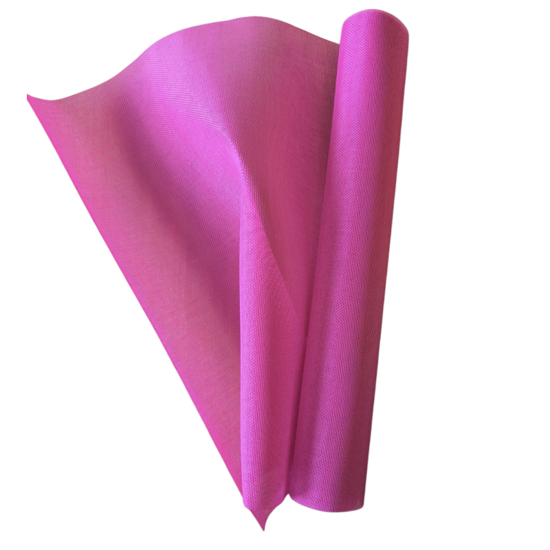 Декоративна мішковина в рулоні. Колір: рожева