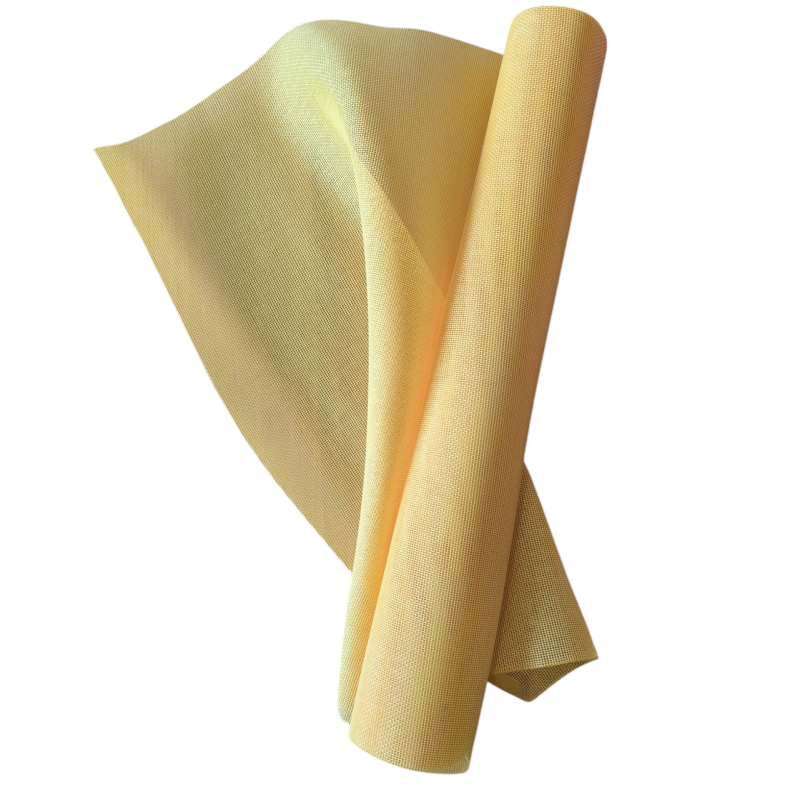 Декоративна мішковина в рулоні. Колір: жовта