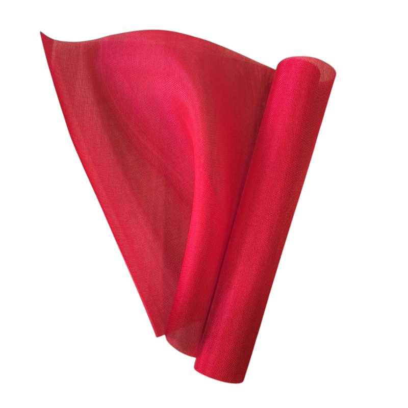 Декоративна мішковина в рулоні. Колір: Червона