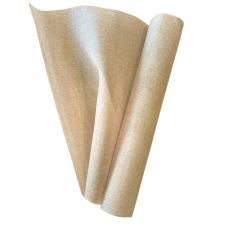 Декоративна мішковина в рулоні. Колір: жовто-бежева світла