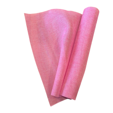 Декоративна мішковина в рулоні. Колір: світло-рожева