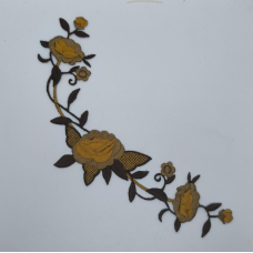 Аплікація для одягу. Коричнева троянда