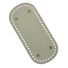 Денце для кошика, сумки зі шкірозамінника, Бежеве. Еліпс.