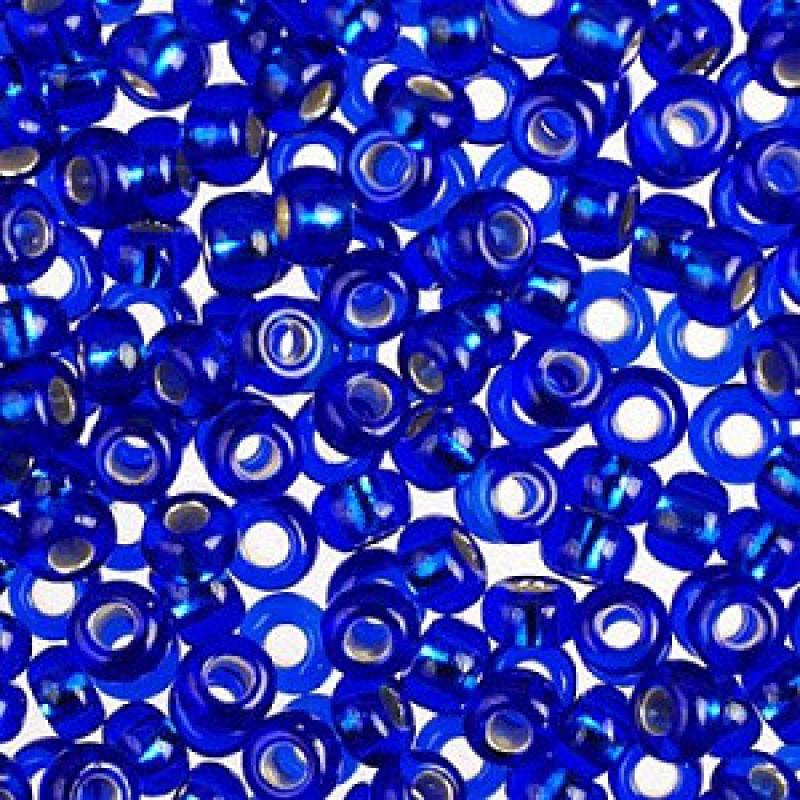 Бісер блискучий, глянсовий, темний кобальт 10 г, No10