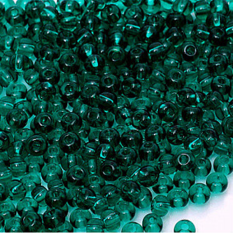 Бісер прозорий глянсовий смарагдовий 10 г, No10