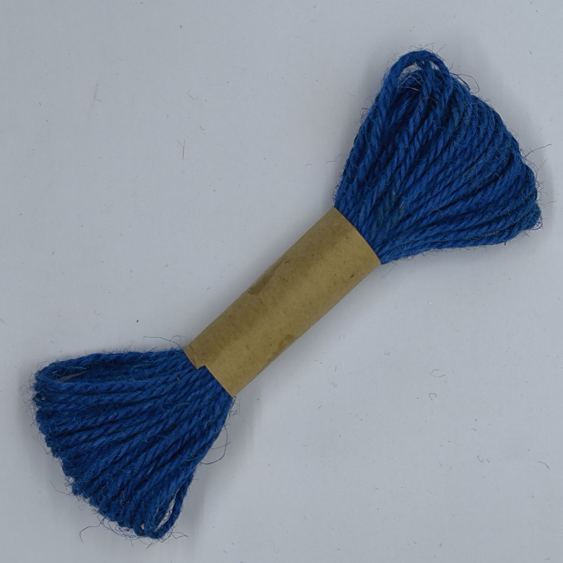 Шнур 1 мм вовняний, синій.