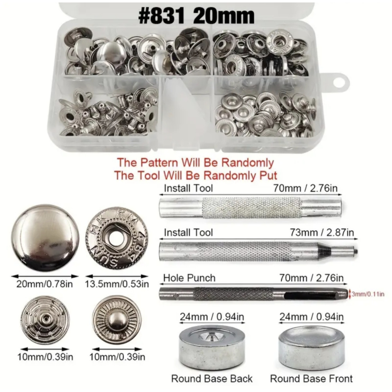 Набір для встановлення кнопок 15 мм
