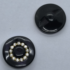 Ґудзик зі стразами, 22 мм, 1 шт.