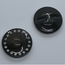 Ґудзик зі стразами, 33 мм, 1 шт.