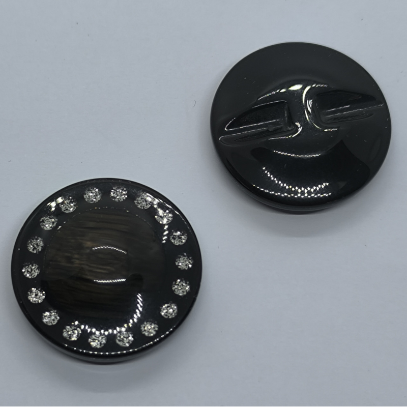 Ґудзик зі стразами, 33 мм, 1 шт.