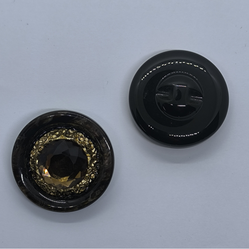 Ґудзик зі стразами, 37 мм, 1 шт.