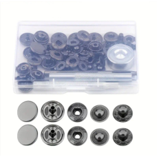 Набір для встановлення кнопок 15 мм чорні