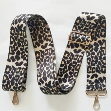 Ручка-шлейка для сумки 140 см. Чорно-білий орнамент.