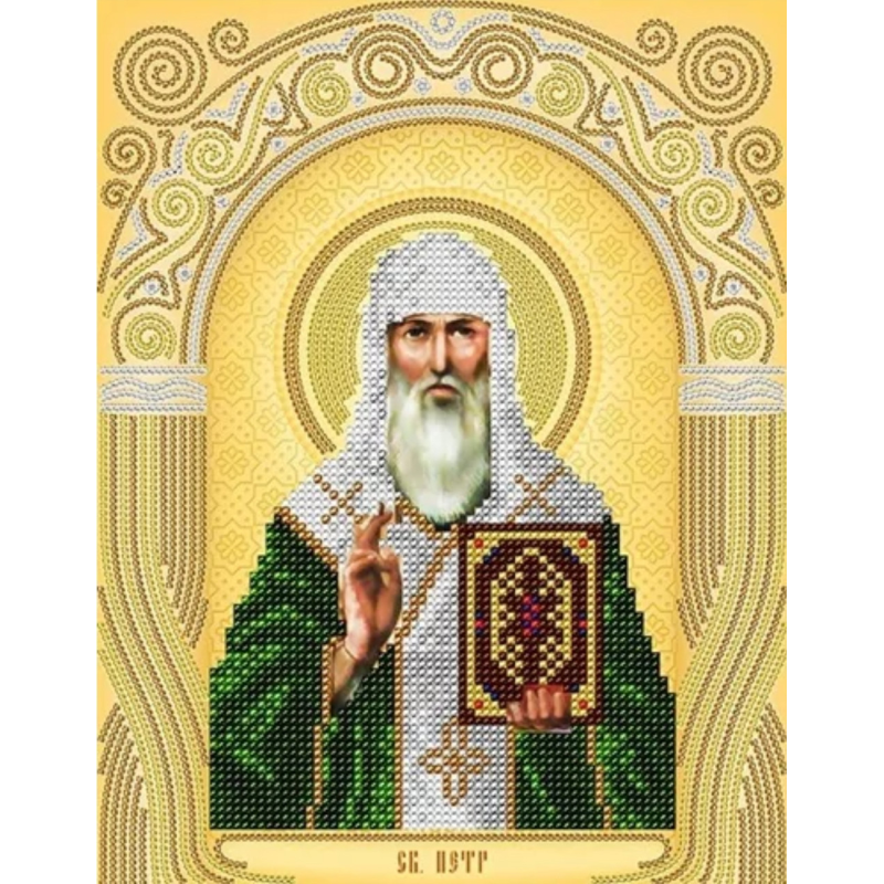 Схема для вишивання бісером ікони. Свято Петро.