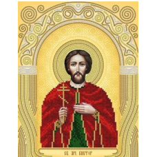 Схема для вишивання бісером ікони. Святий Віктор.