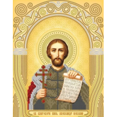 Схема для вишивання бісером ікони. Великий Олександр Невський.